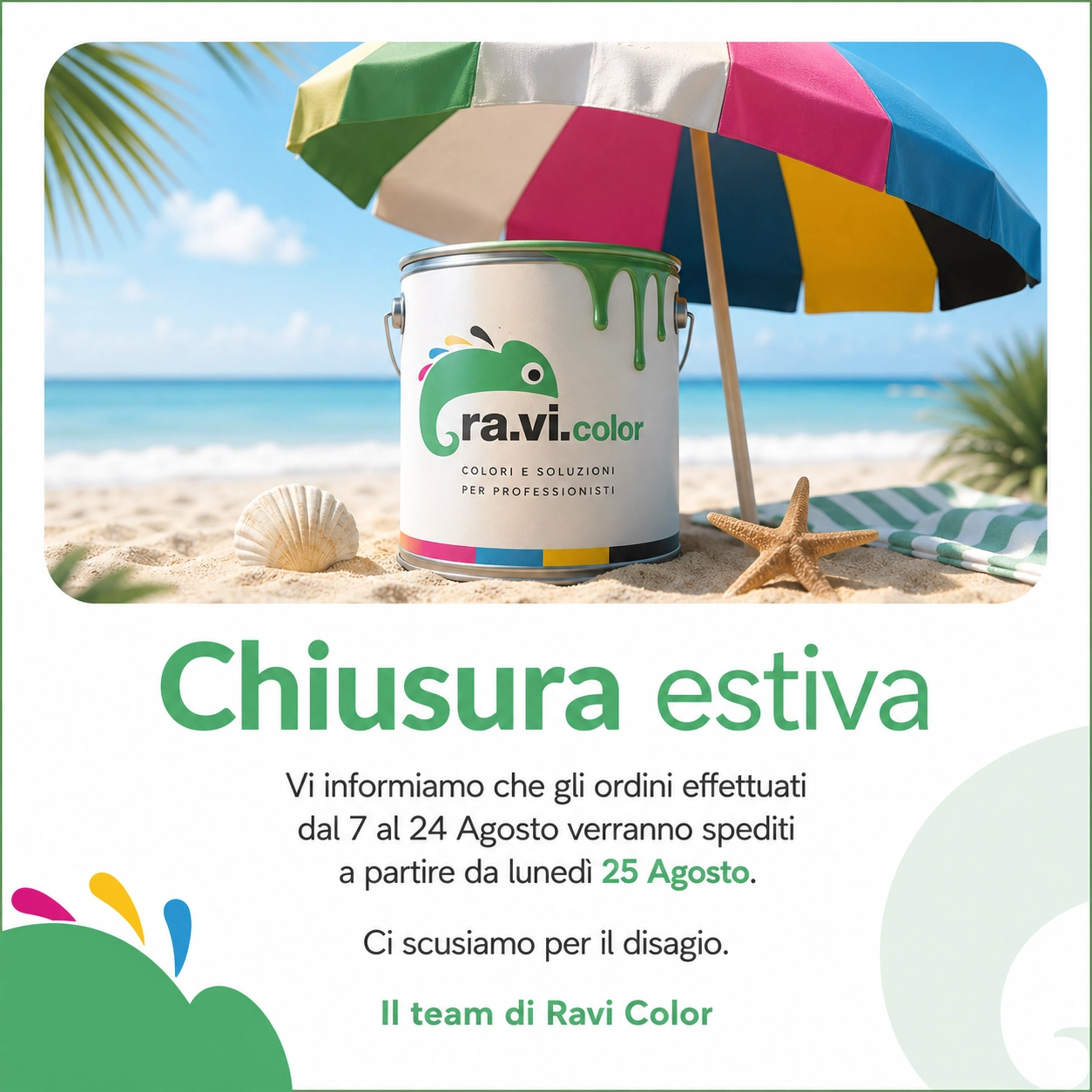 chiusura estiva ravi color